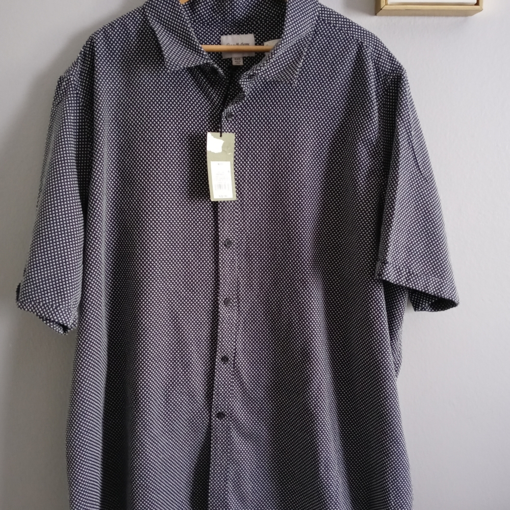 Shirt Men Goodiellow Co Sz 4XB Color Xavier Color Navy With White New Cotton